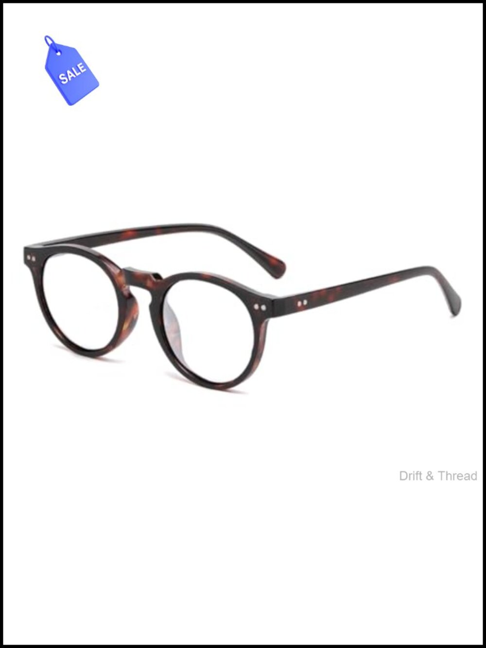 Round Blue Light Glasses for Women Men Retro 90s Small Frame Computer